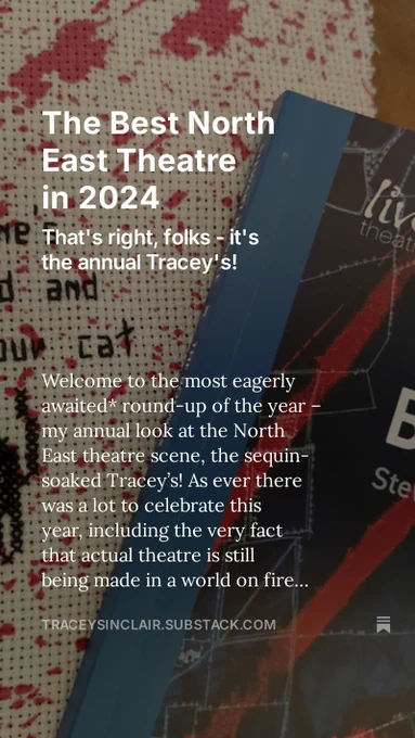 The Best North East Theatre of 2024 - it's the annual Tracey's