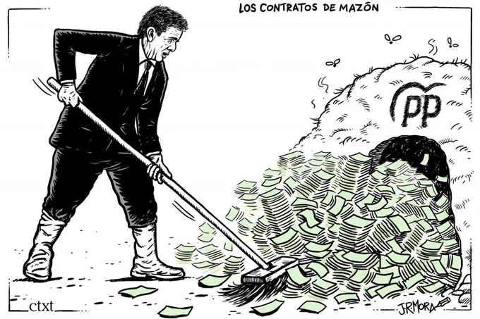 Mazón "barriendo" para casa.