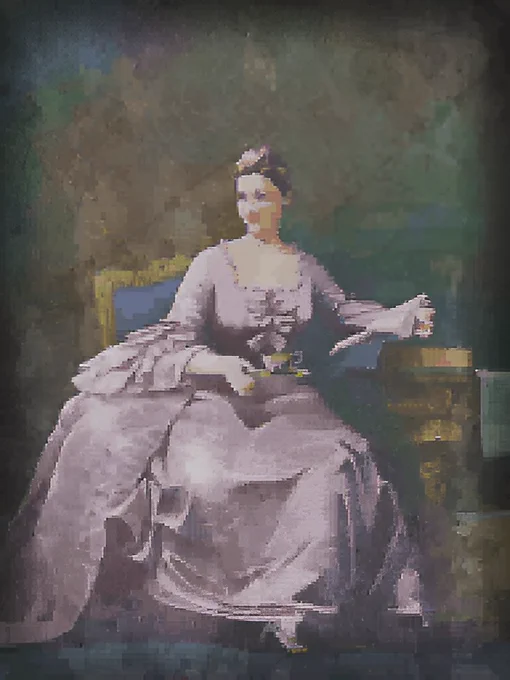 A painting of Veronica Ashford, the "First Countess Ashford."