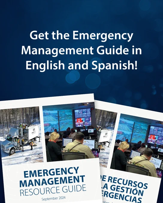 Top page of the September 2024 Emergency Management Resource Guide, “Get the Emergency Management Guide in English and Spanish!”