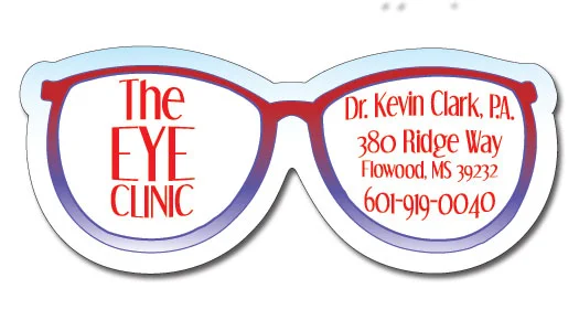eyeglasses shape sticker