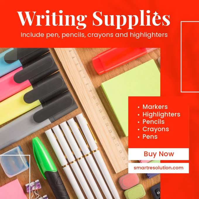 Writing Supplies - Smart Resolution