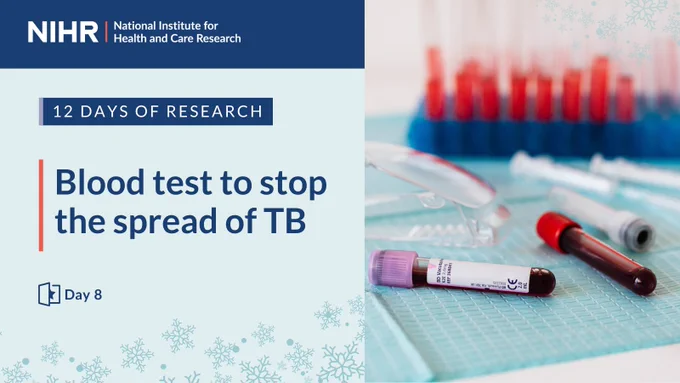 12 days of research, day eight: 
Blood test to stop the spread of TB