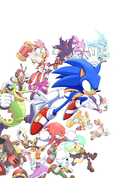 Sonic the Hedgehog (IDW Publishing) Issue 75 Cover C by @AdamBryceThomas