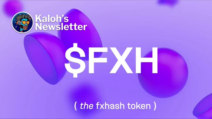 the fxhash token is called $fxh