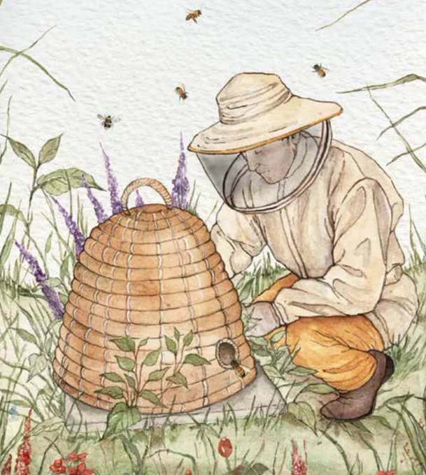 'Telling the Bees' by illustrator Jane Carkill