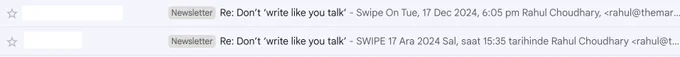 Email inbox screenshot