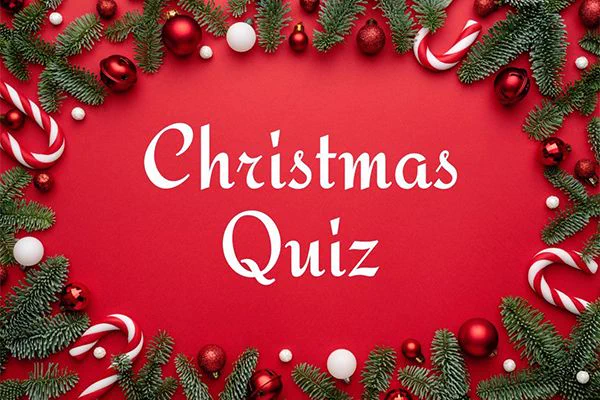 Christmas Quiz with a festive border