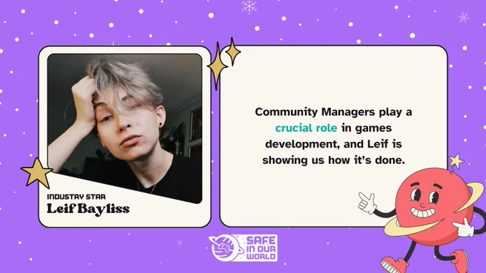 Leif Bayliss, Industry Star: Community Managers play a crucial role in games development, and Leif is showing us how it’s done.