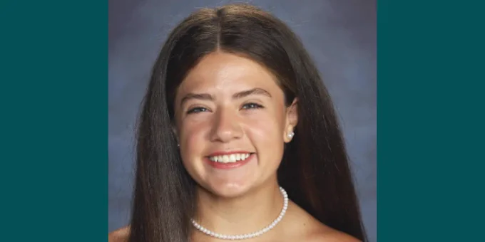 West Jefferson High's Julia Santos Herman, a recipient of the Sammy and Shirley Church Scholarship.