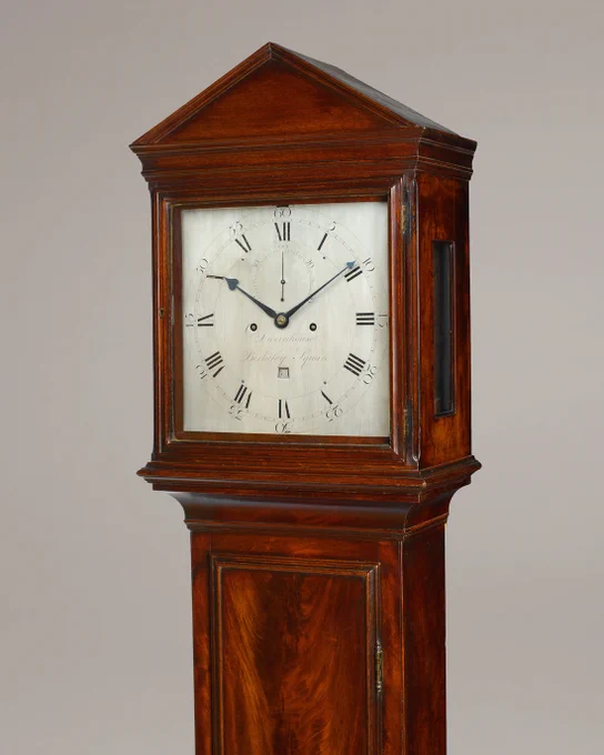 DWERRIHOUSE, BERKELEY SQUARE.London, ~1800 
A fine George III period longcase clock in a classical architectural case by this highly respected London clockmaker.=

#longcaseclock #antiquematelclocks #antiqueclocks #clocksdealer #grandfatherclock