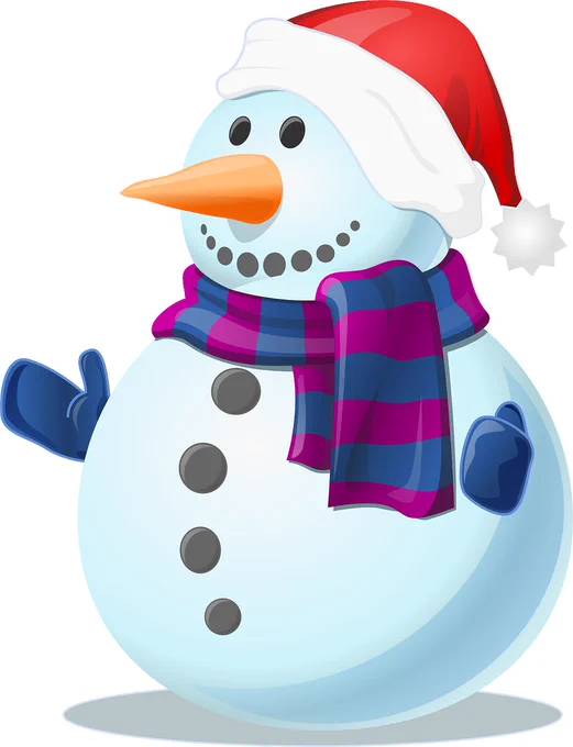 cartoon snowman