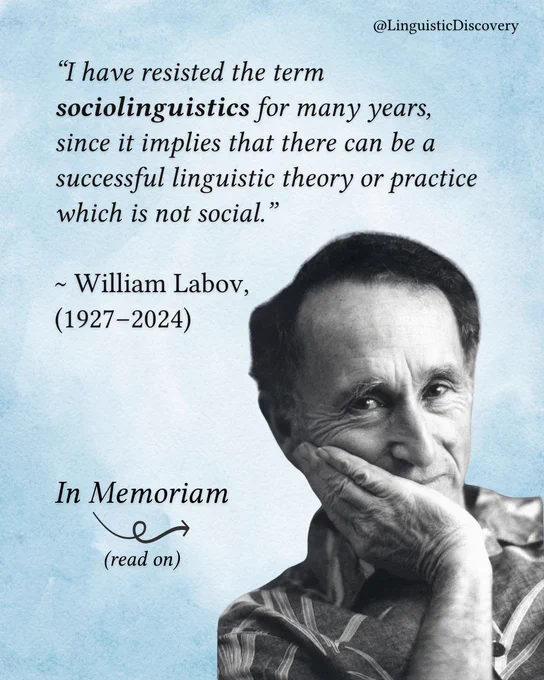 Photo of linguist William Labov.