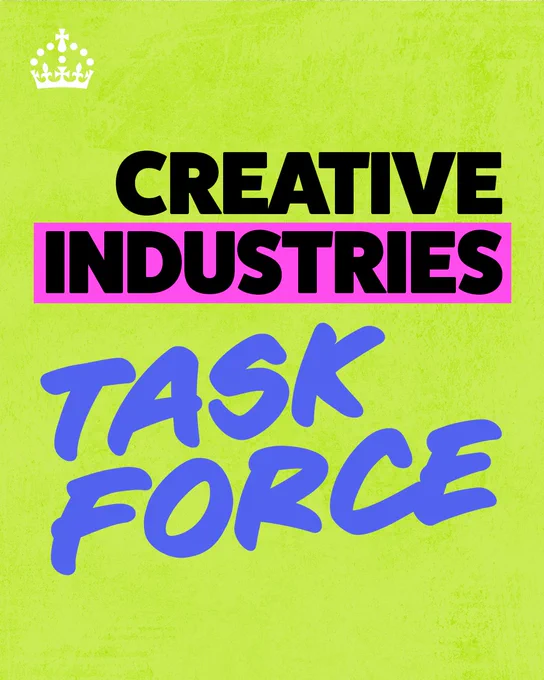 Graphic reading Creative Industries Task Force