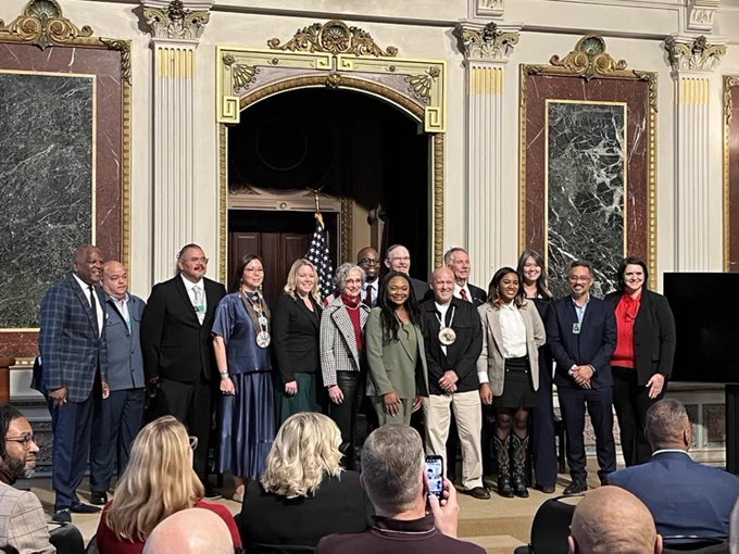 Group photo of the community leaders at the WH Innovators Event