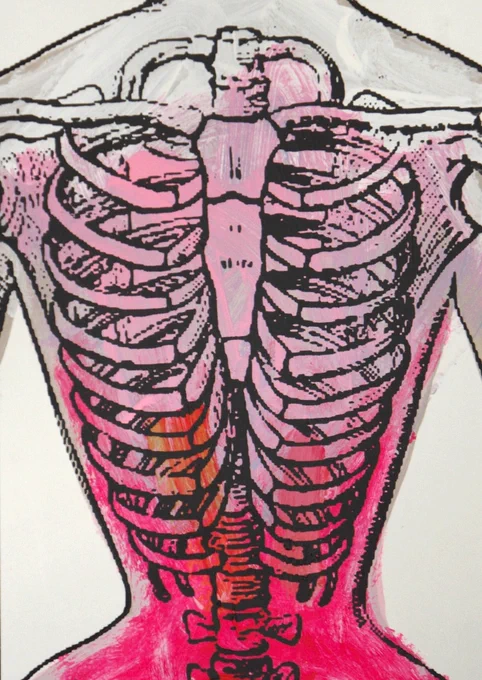 #screenprint #art #popart #skeleton #lady #torso #camp #artofbs #artofbluesky #artistsofbluesky #artistsoninstagram #irishart #irishartist #queerart #gayart #christmas