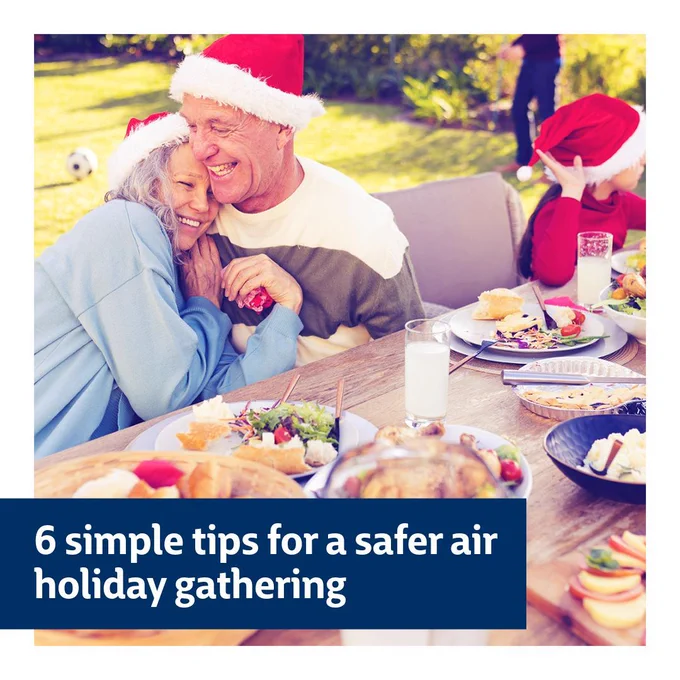 6 simple tips for a safer air holiday gathering