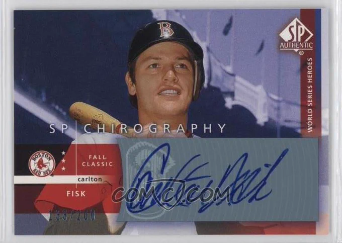 2003 SP Authentic - Chirography World Series Heroes #CA.2
Carlton Fisk #/200