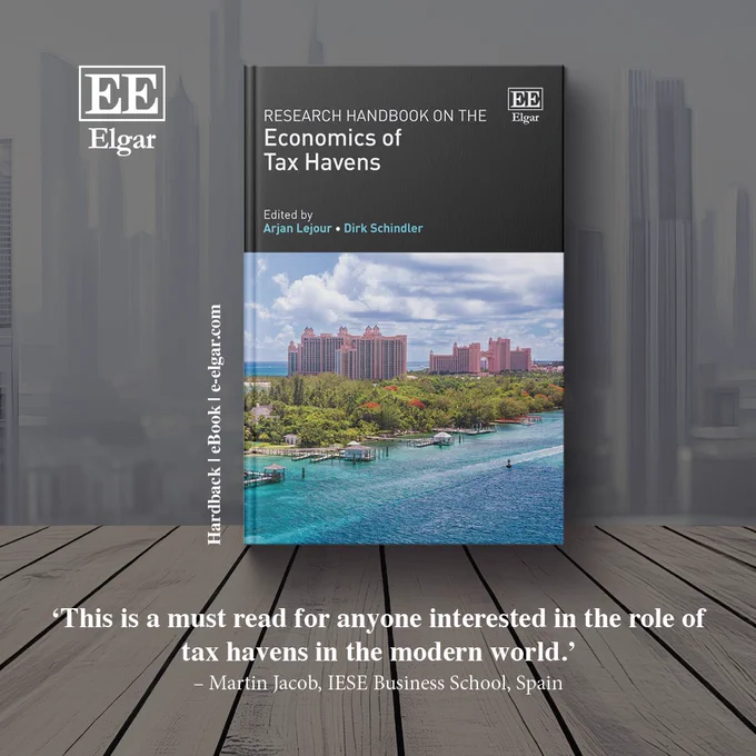 Research Handbook on the Economics of Tax Havens new book advert. 