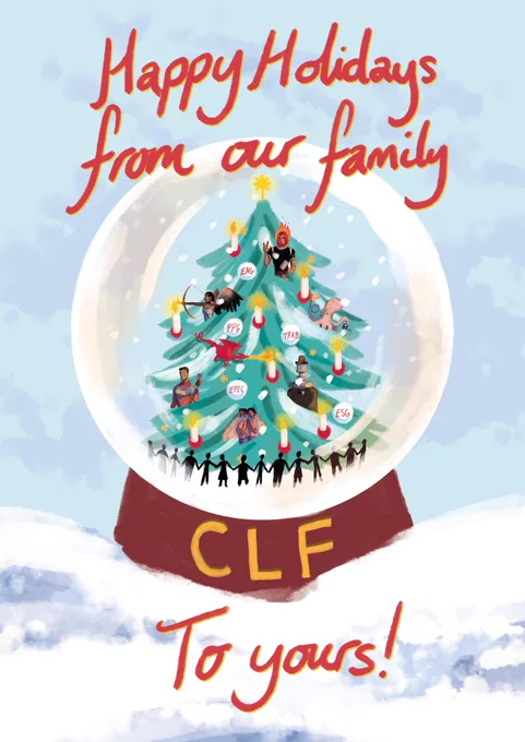 Happy Holidays from our CLF family to yours Christmas card