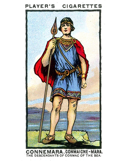 Our collection of cigarette cards contain images of Irish myths and legends as well as popular landmarks.