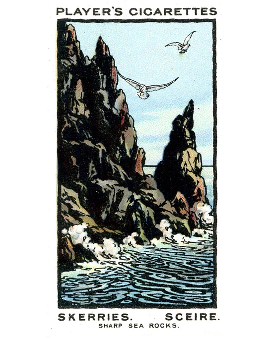 Our collection of cigarette cards contain images of Irish myths and legends as well as popular landmarks.