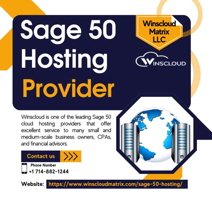 Sage 50 Hosting Provider - Winscloud is one of the leading Sage 50 cloud hosting providers that offer excellent service to many small and medium-scale business owners, CPAs, and financial advisors. Contact us  1 714-882-1244 or Visit: https://www.winscloudmatrix.com/sage-50-hosting/. #Sage50Hosting #Sage50HostingProvider