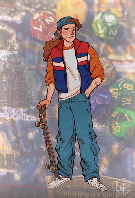 Art of 80's teenager Riley by Annalise Jensen