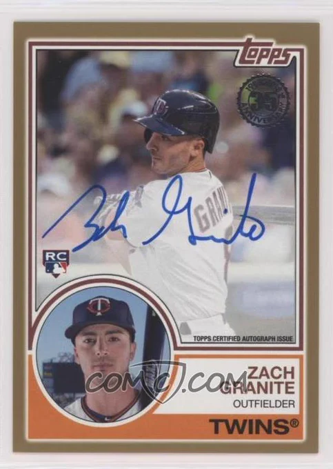 2018 Topps - 1983 Topps Design Autographs - Gold #83A-ZG 
Zack Granite #/50
