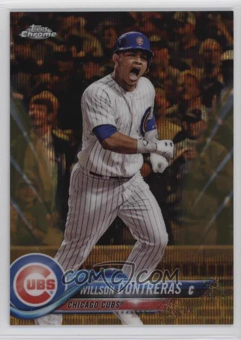 2018 Topps Chrome - [Base] - Gold Wave Refractor #197
Willson Contreras #/50