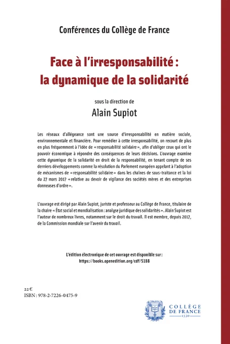 Quatrième de couverture du livre.