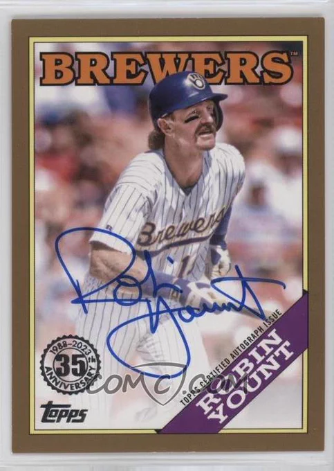 2023 Topps Series 2 - 1988 Topps Baseball Autographs - Gold #88BA-RY
Robin Yount #/50