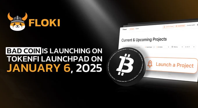 Bad Coin is launching on TokenFi Launchpad on January 6, 2025