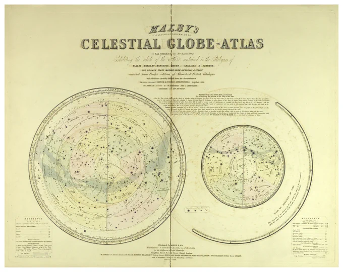 Introductory page to Malby's Celestial Globe Atlas.
