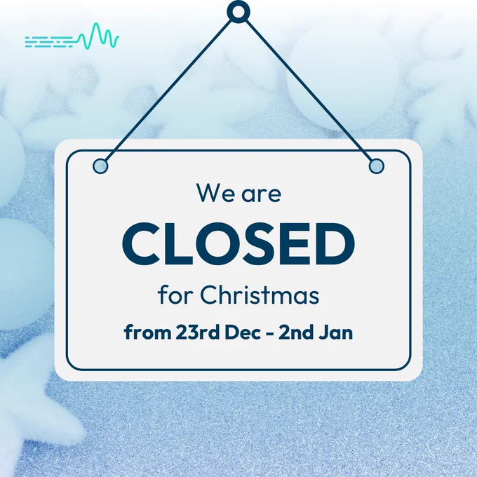 We are closed for Christmas from 23rd Deb - 2nd Jan.