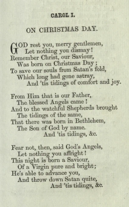 Carol from A Garland of Christmas Carols: On Christmas Day.