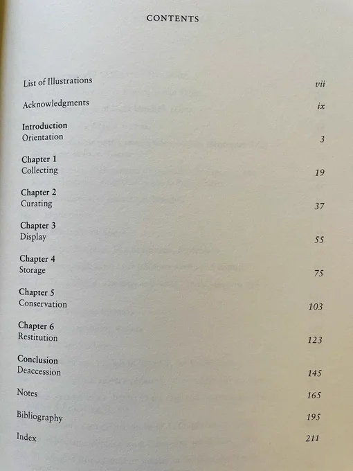 The table of contents for CURATING WORLDS showing chapter titles