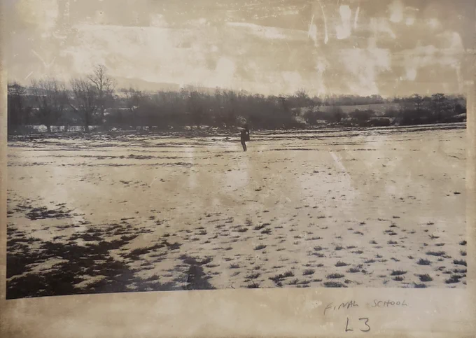Black and white photo showing site of a new school at Matchborough  ref BA11886/57