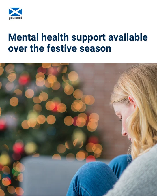 Mental health support available over the festive season
