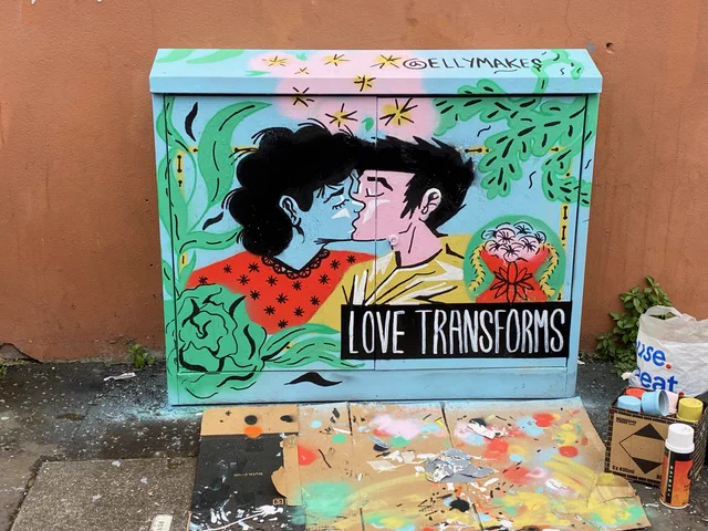 'Love Transforms' by Elly Makem, for Belfast Canvas