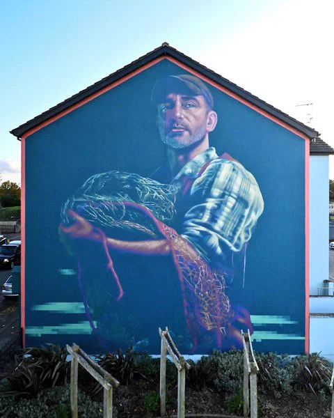 A Lough Neagh Fisherman, by Emic, in Toome