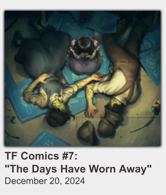 The thumbnail for Team Fortress comic #7: “The Days Have Worn Away”