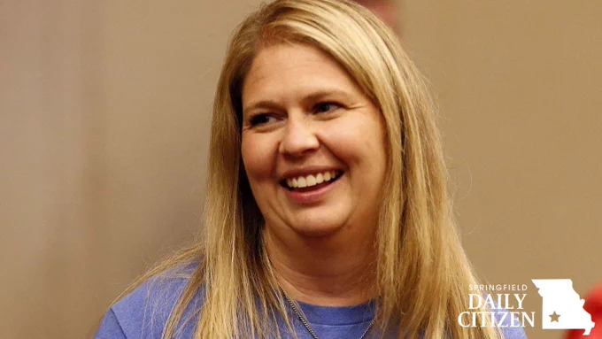 Melanie Stinnett seen here at the Greene County Republican watch party at the Oasis Hotel and Convention Center in Springfield on Nov. 8, 2022. (Photo by Bruce Stidham)