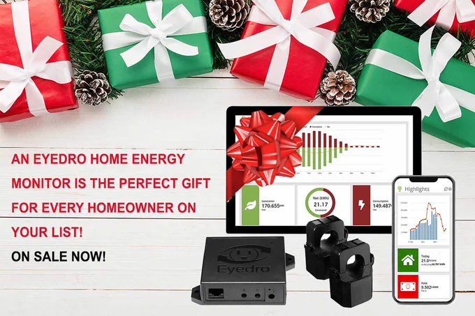 An Eyedro Home Energy Monitor is the ultimate Christmas gift for homeowners.