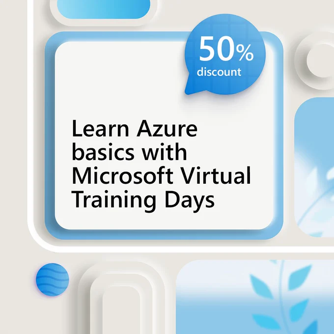 Learn Azure basics with Microsoft Virtual Training Days
