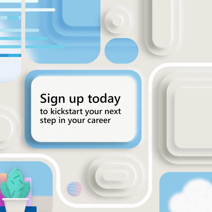 Sign up today to kick start your next step in your career