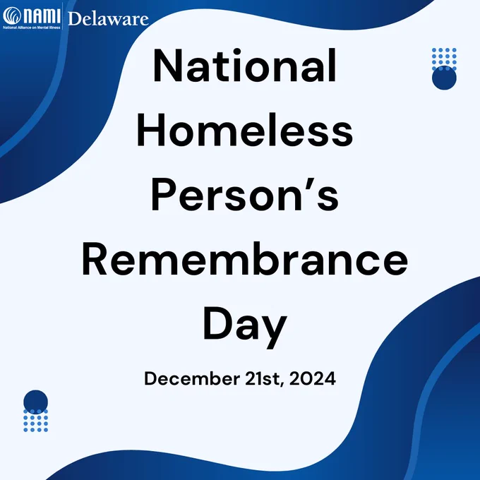 National Homeless Person's Remembrance Day. December 21st, 2024. 