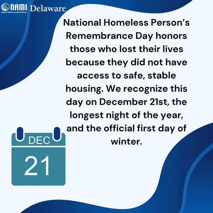 National Homeless Person’s Remembrance Day honors those who lost their lives because they did not have access to safe, stable housing. We recognize this day on December 21st, the longest night of the year, and the official first day of winter.