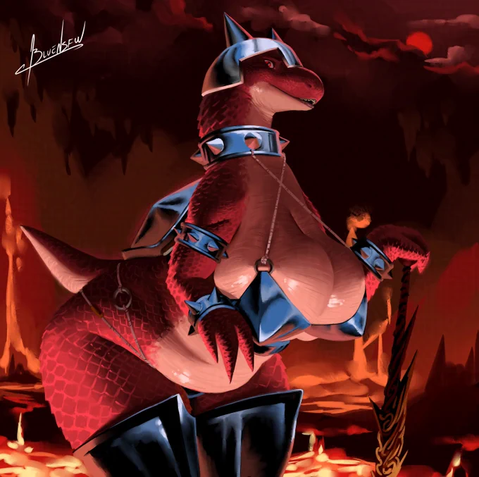 Hell Dorrie from mario 64 gore mod but with HUGE booba breasts and whatever