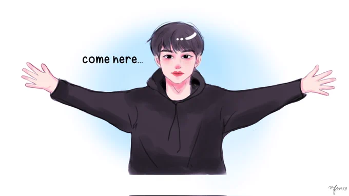 Channie gave jisung big hug